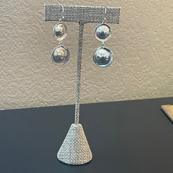 Silpada Jewelry - Silpada Double Circle Bump Earrings - Sterling